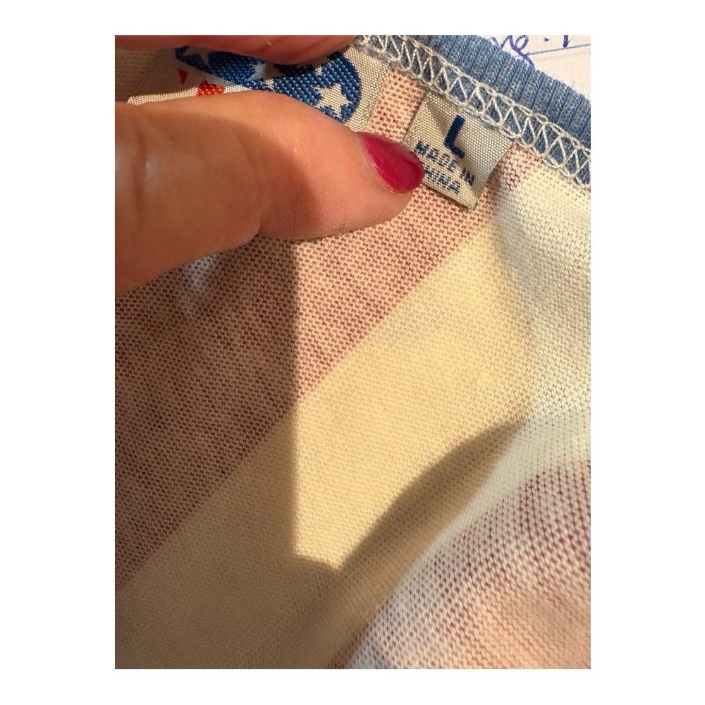 Junk Food Red and White Striped Tank Top - Picture 7 of 9